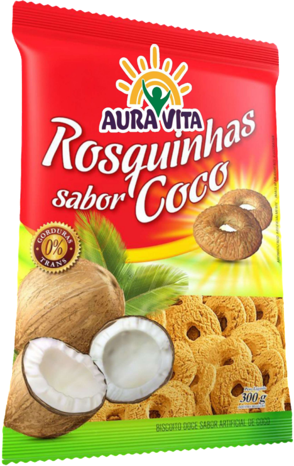 Rosquinhas sabor coco 300g